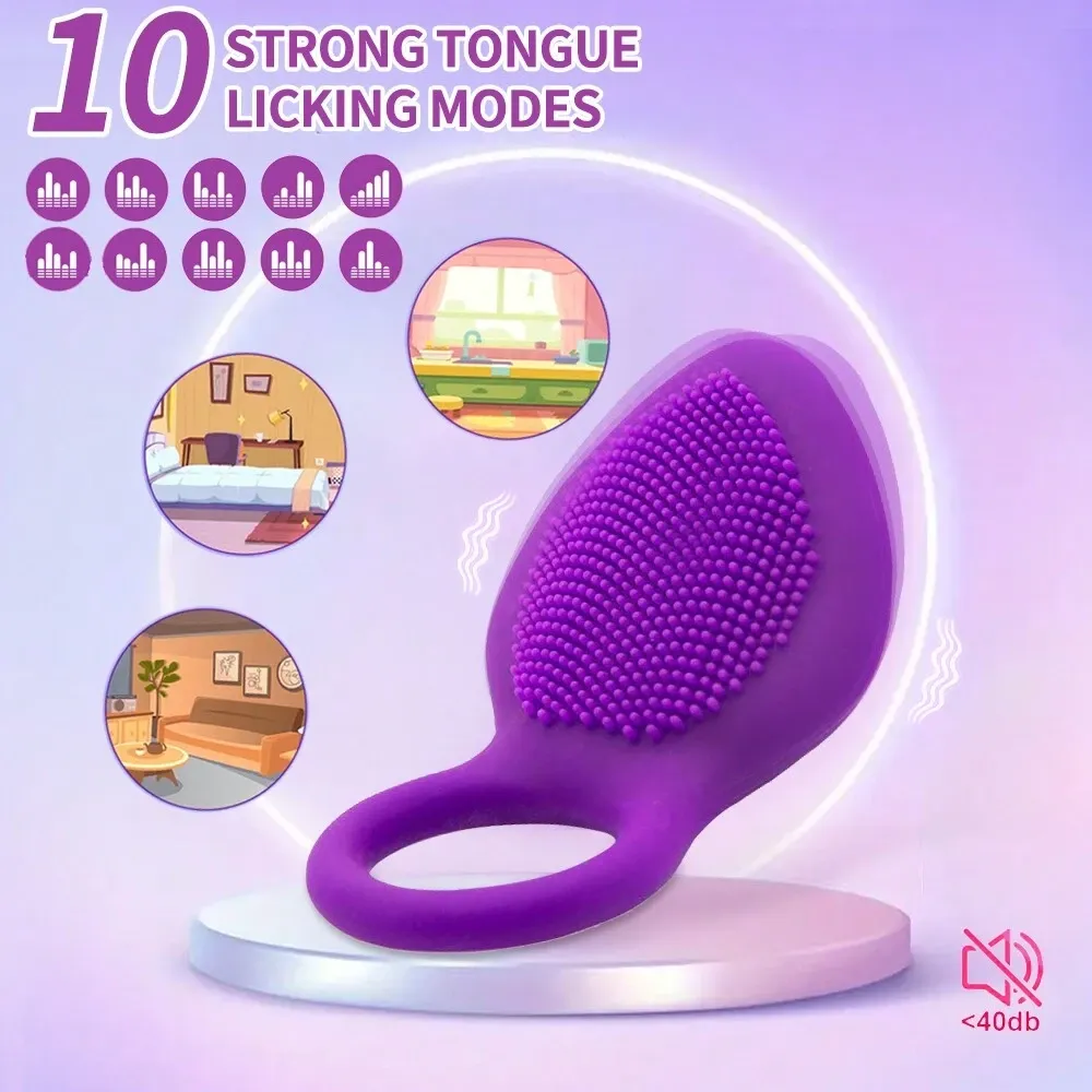 10-Speed Vibrating Cock Ring - Rechargeable Stretchy Silicone Ring for Couples-WeLovePlugs