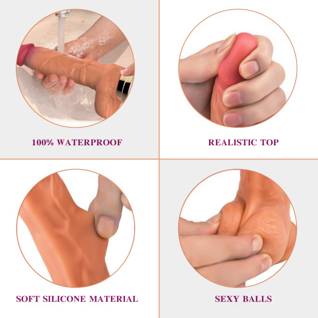 Auto Thrusting Dildo with Remote – 10 Vibration & 3 Pulsation Modes, Hands-Free Fucking Machine-WeLovePlugs