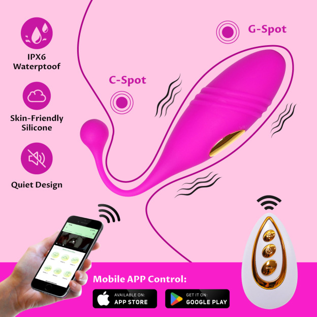 VibePulse Duo – Wireless Ribbed Egg Vibrator-WeLovePlugs