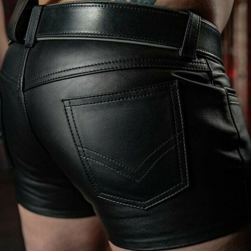 Mens Sheep Leather Shorts - image 2