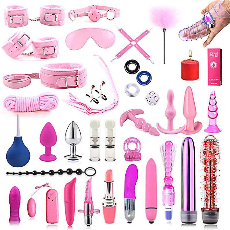 BDSM Bed Straps Restraints Sex 38 Pcs Set-WeLovePlugs