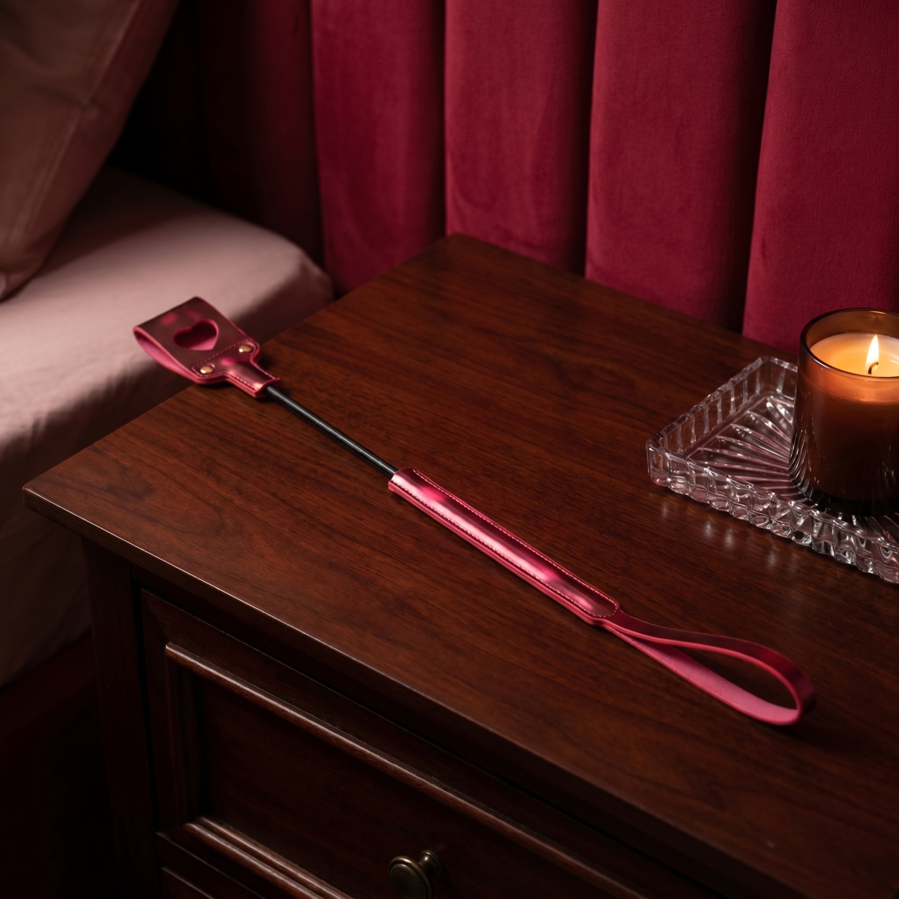 Heart Cutout Leather Whip - image 4
