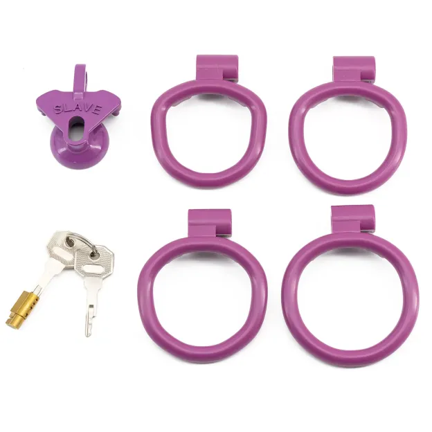 Lightweight Negative  Chastity Cage - Purple - image 22
