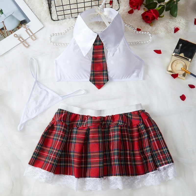 Naughty School Girl Skirt – Sexy Plaid Lingerie Costume-WeLovePlugs