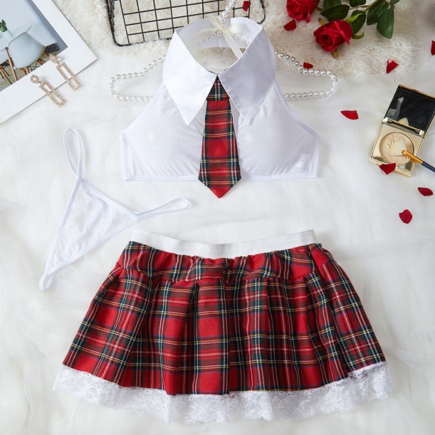 Naughty School Girl Skirt – Sexy Plaid Lingerie Costume-WeLovePlugs