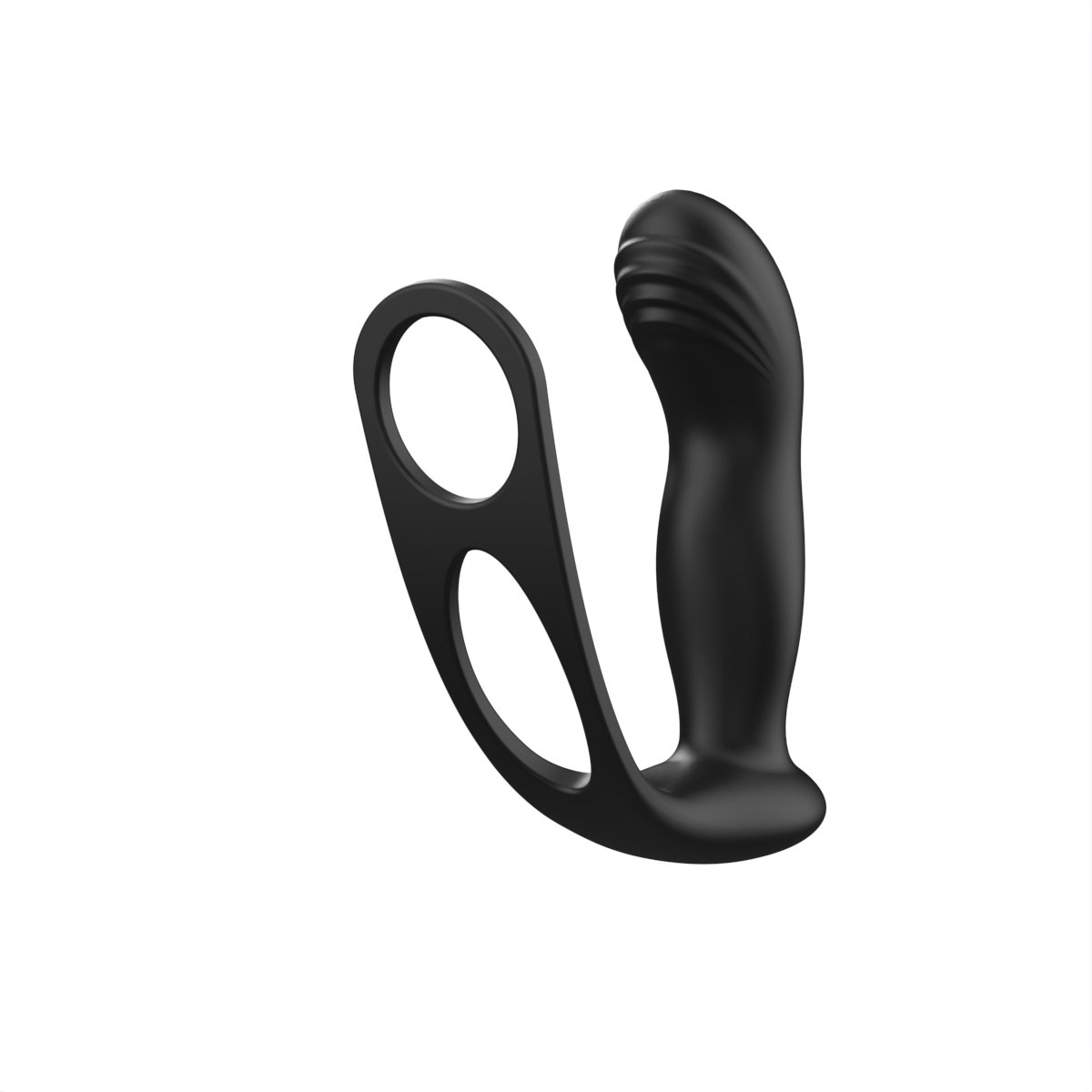 App-Controlled Anal Vibrator with Dual Penis Ring - image 1