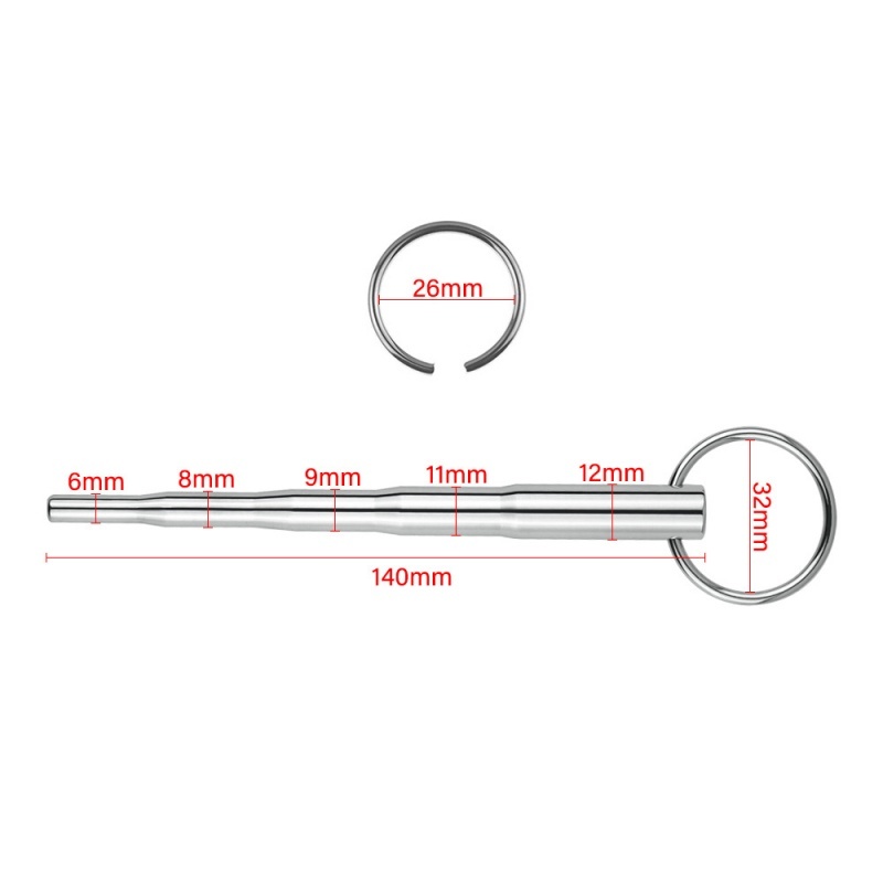 5.51'' Five Step Urethra Soudning Rod Penis Plug-WeLovePlugs