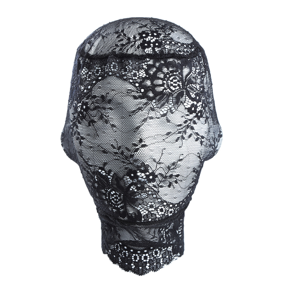 Lace Full Face Masquerade Mask Mesh Headwear-WeLovePlugs