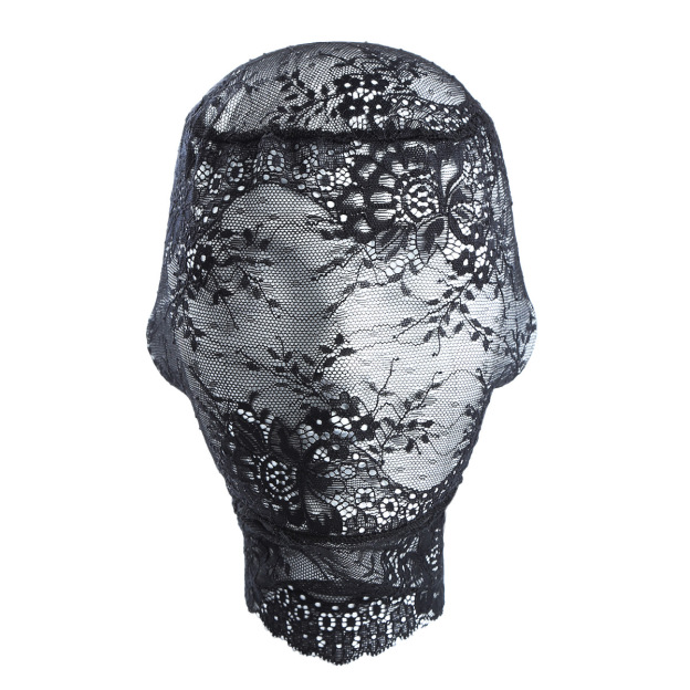 Lace Full Face Masquerade Mask Mesh Headwear-WeLovePlugs
