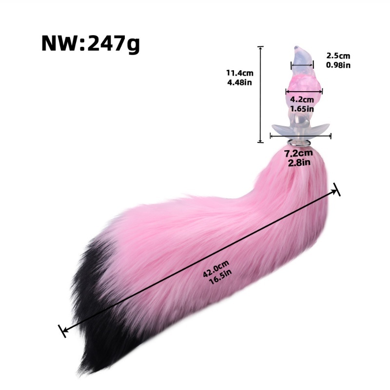 Premium Silicone Butt Plug With Fox Tail-WeLovePlugs