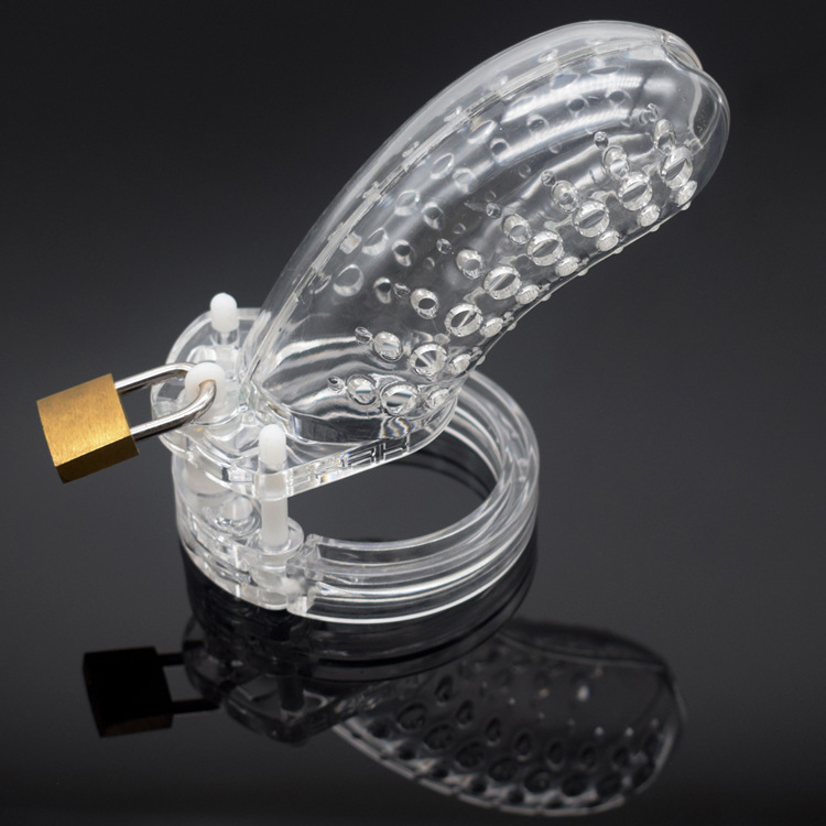 The Stockade Clear Cage Male Chastity Device -WeLovePlugs