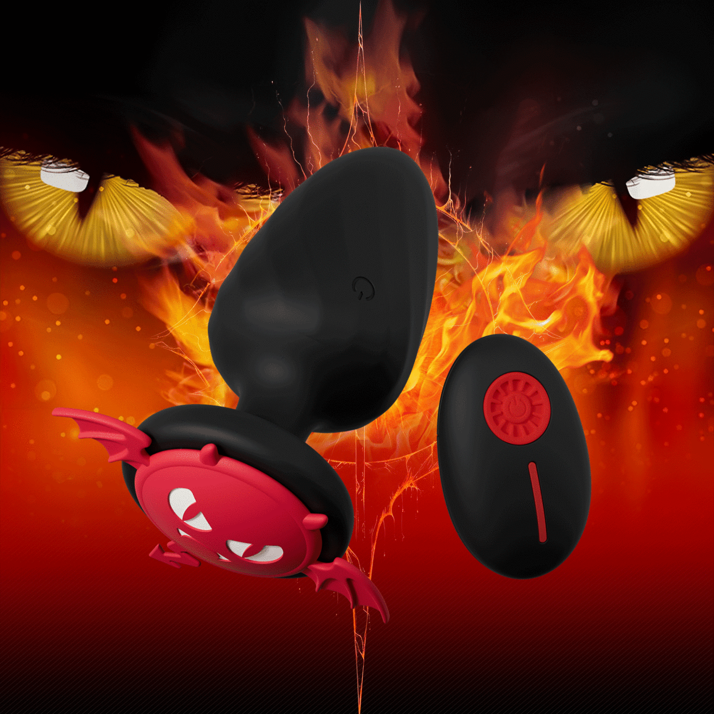 Nebula Remote Control Light Up Anal Butt Plug-WeLovePlugs