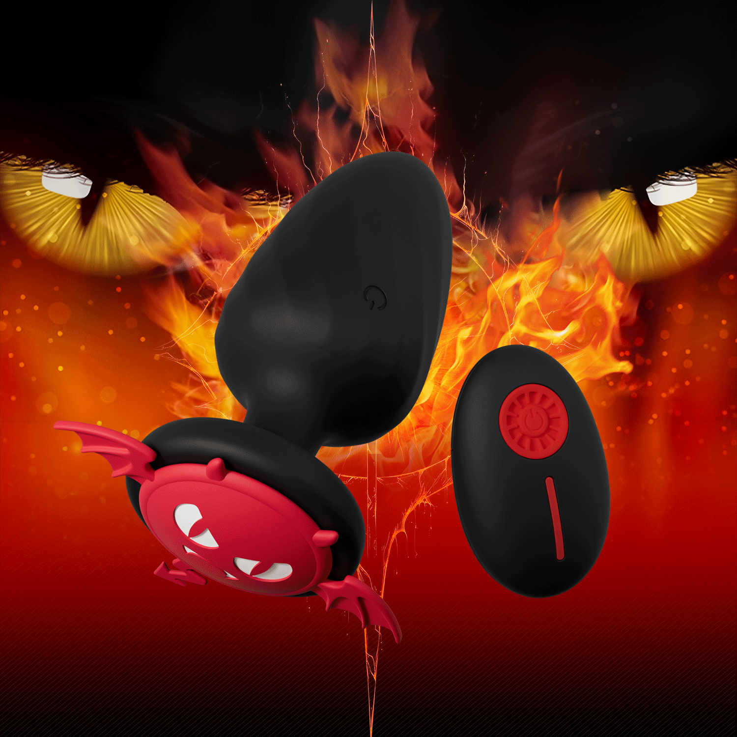 Nebula Remote Control Light Up Anal Butt Plug-WeLovePlugs