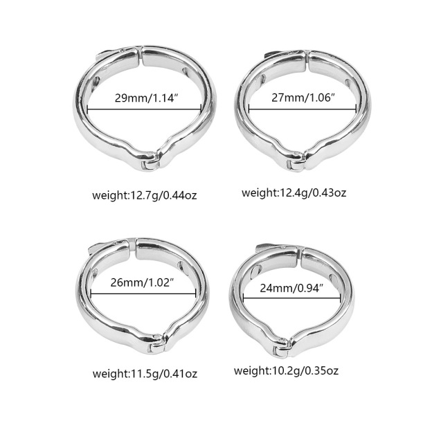 Metal Circumcision Blocking Ring Penis Binding Locking Sperm Ring Male Delay Corrector -WeLovePlugs