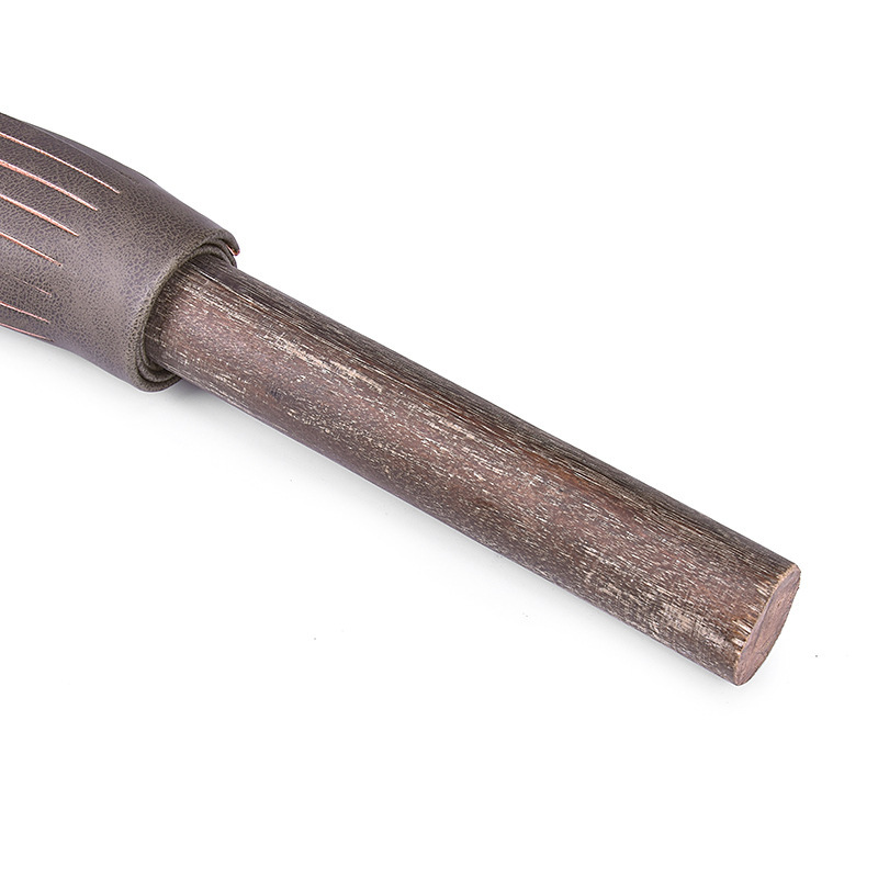 Vintage Wooden Handle Leather Flogger - 21.4'' - image 5