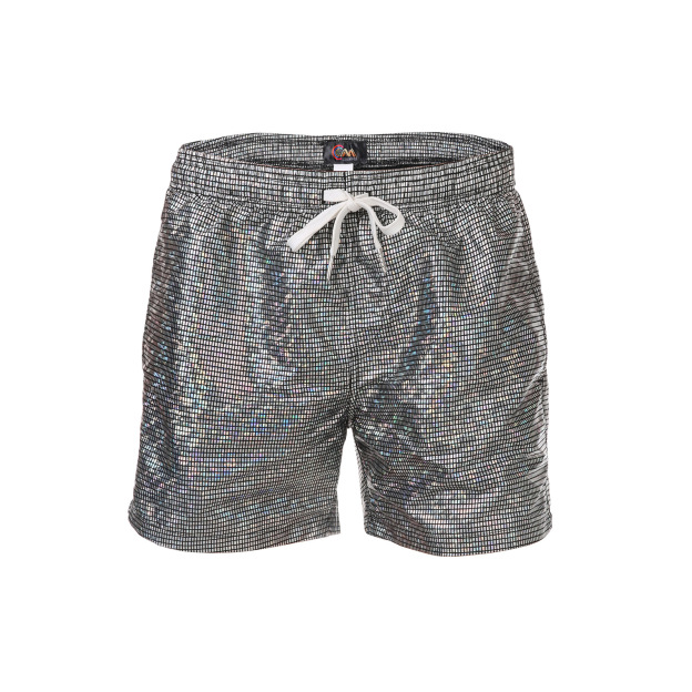 Men Shorts Wet Look Beach Pants - Dark Grey - 2XL - image 7