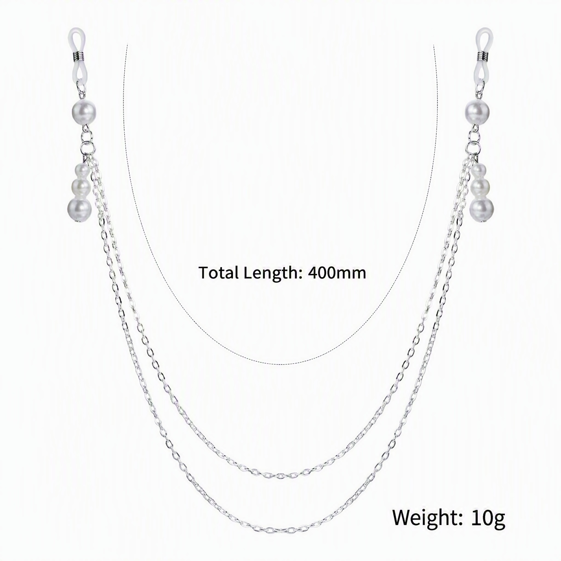 Dual-layer Silver Chain Body & Daily Nipple Accessory - H - image 8