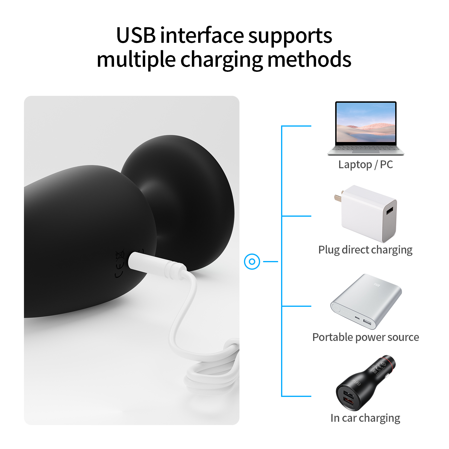 Nebula Remote Control Light Up Anal Butt Plug-WeLovePlugs