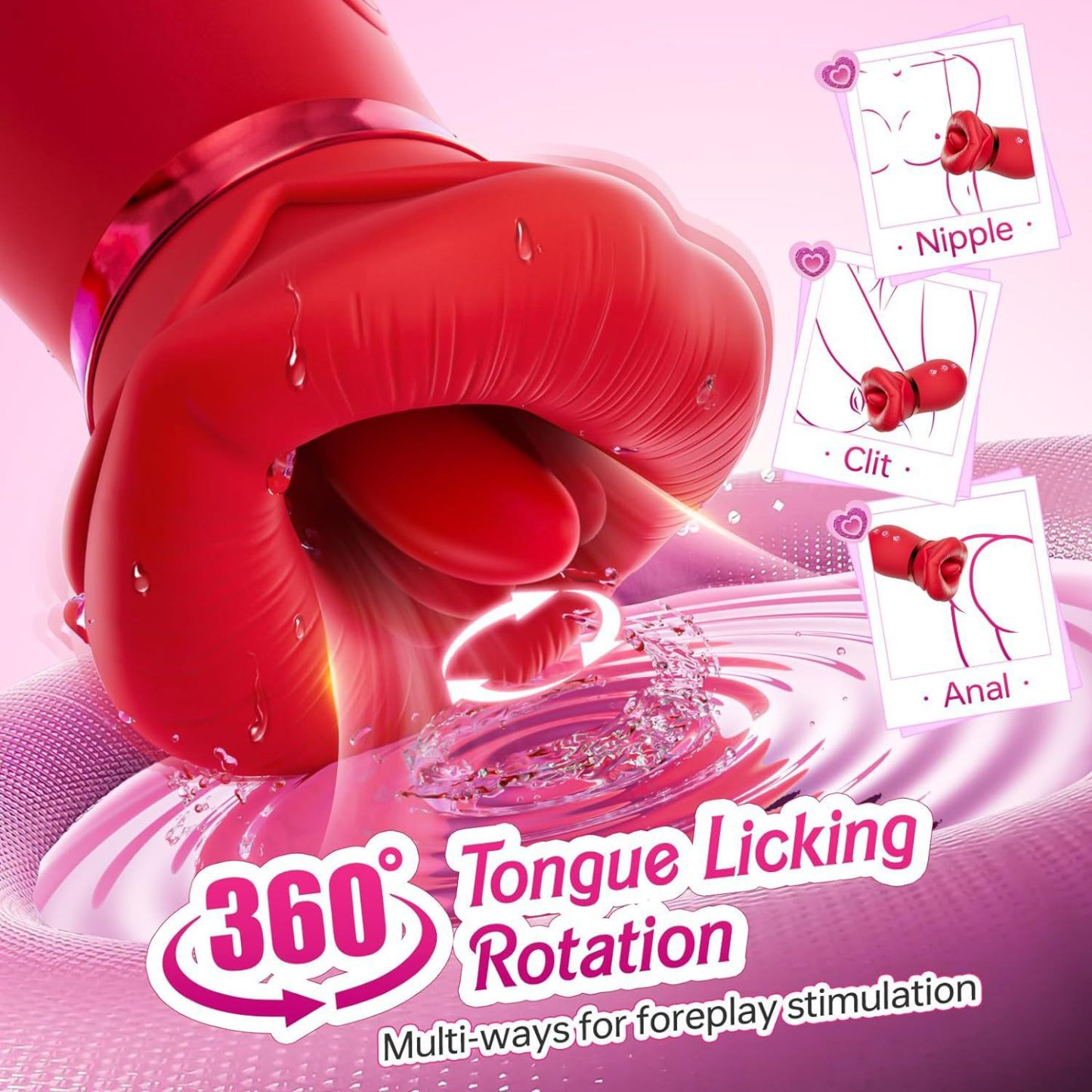 Exquisite Rose Kissing Vibrator-WeLovePlugs