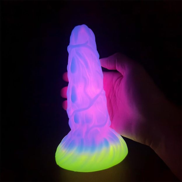 7.08'' Fantasy Monster Dildo with Multi-Texture Design & Glow-in-the-Dark Effect - image 6
