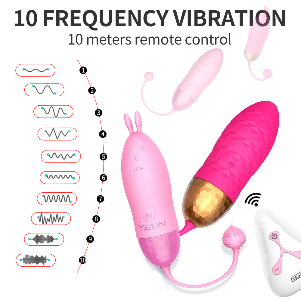 Heartbeat Bliss - 10X Vibrating Egg Rabbit Vibrator