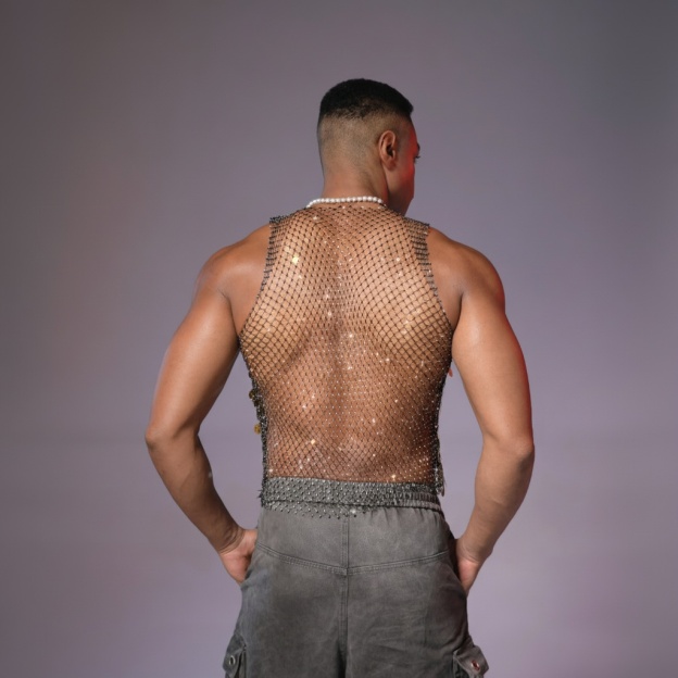 Starluxe Mesh Sparkle Top – Style F - image 3