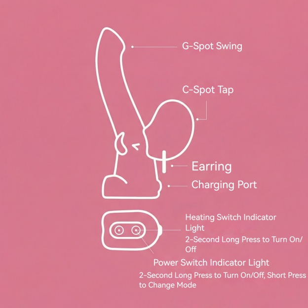 MOOMA Smart 360° Rotating G-Spot Vibrator with Heating Function - image 14
