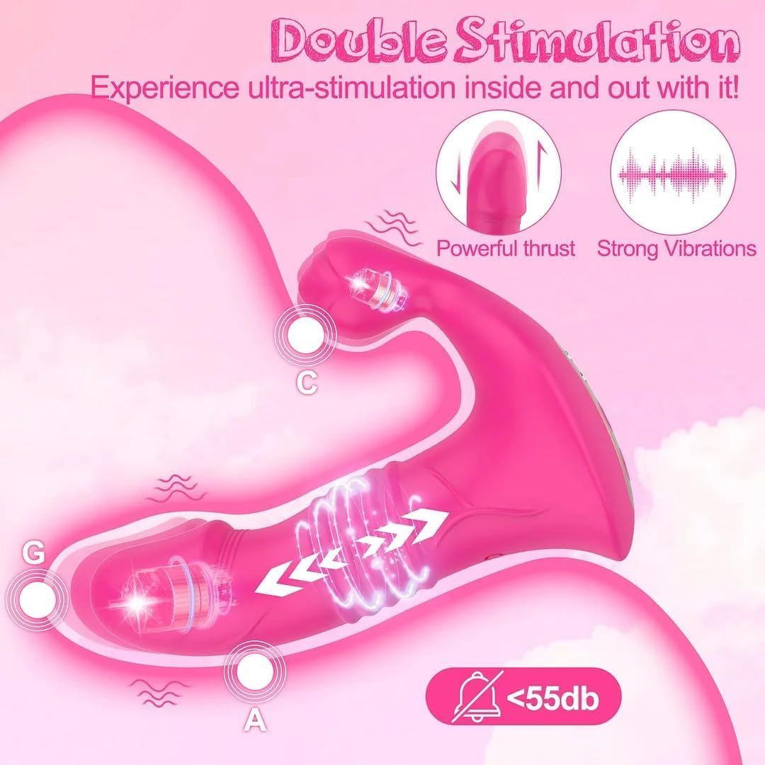 PetalPulse - Rose-Shaped Clit Sucking Toy with 10 Licking & Vibration Modes-WeLovePlugs