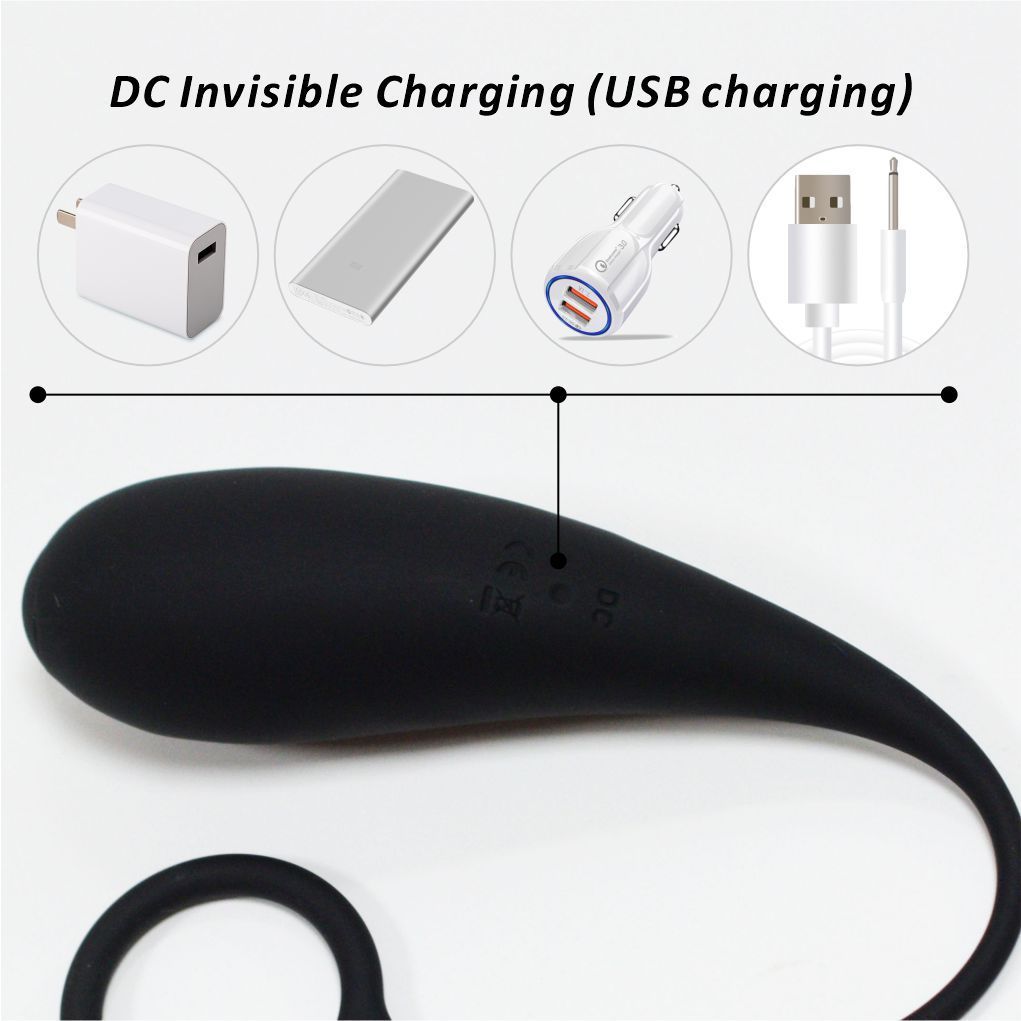 App Control Dual-Color Cock Ring with Vibrating Egg