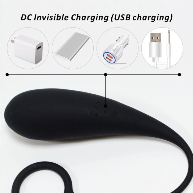 App Control Dual-Color Cock Ring with Vibrating Egg