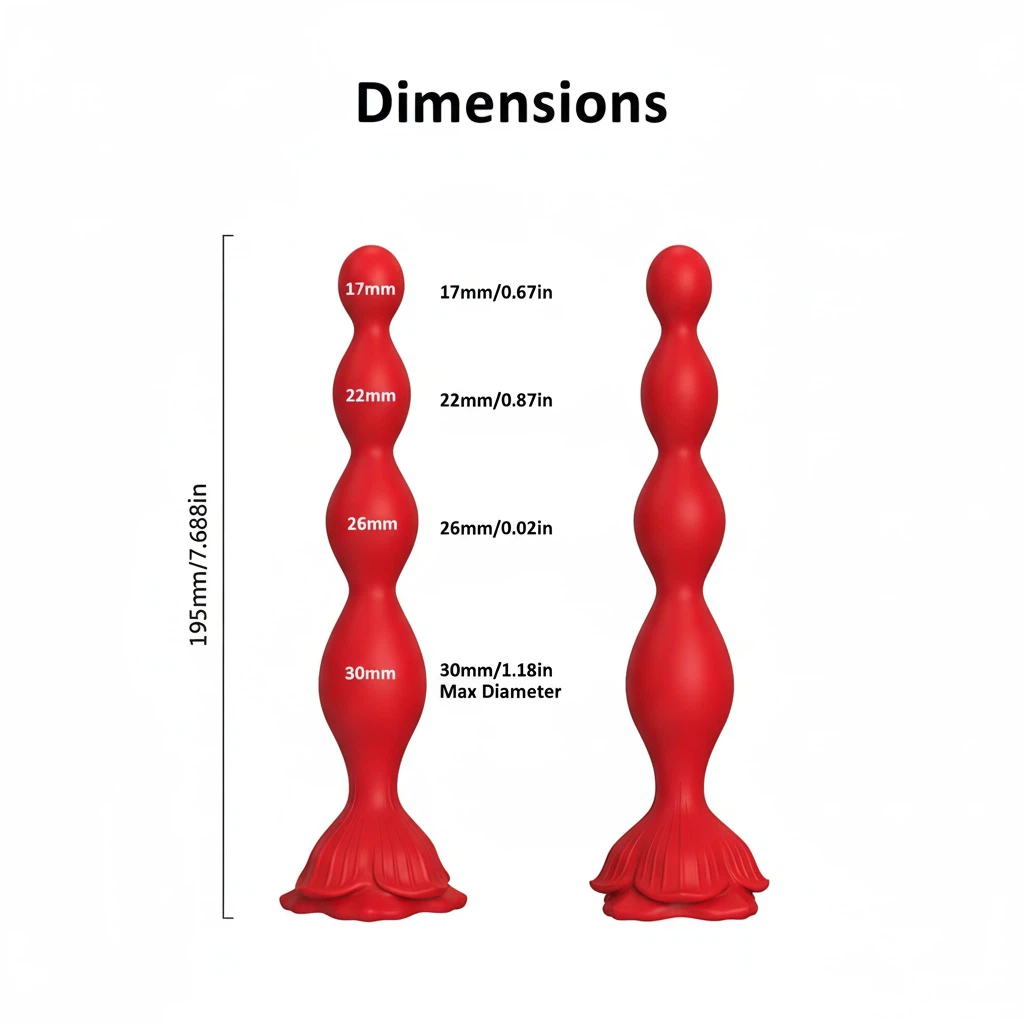 Rose Beads Vibrator Butt Plug - image 4