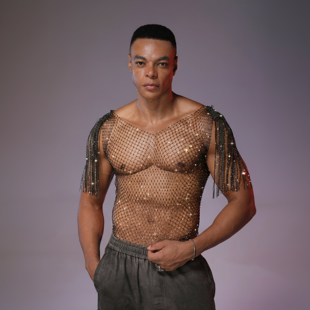 Starluxe Mesh Sparkle Top – Style B - image 2