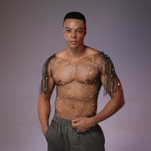 Starluxe Mesh Sparkle Top – Style B - image 2