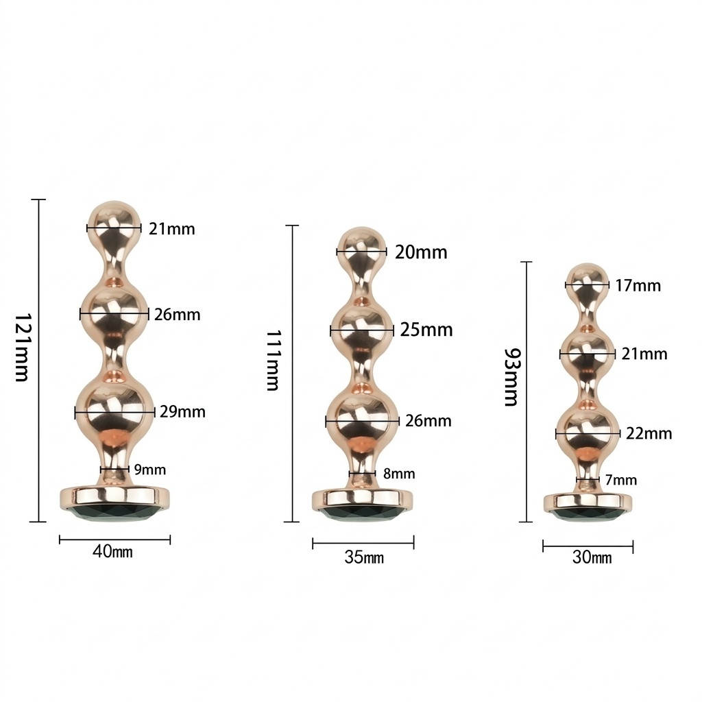 Rose Gold Metal Plug Set - image 3