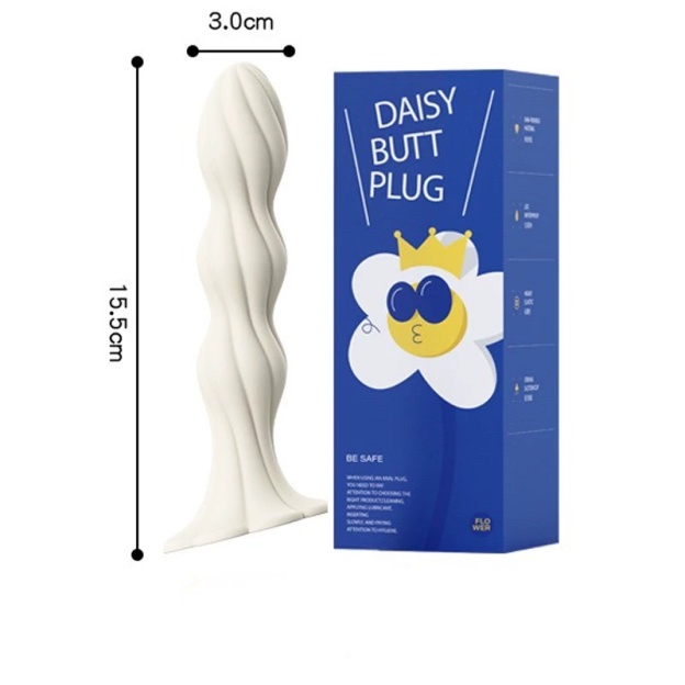Unicorn Daisy Suction Cup Dildo Butt Plug - L - image 5