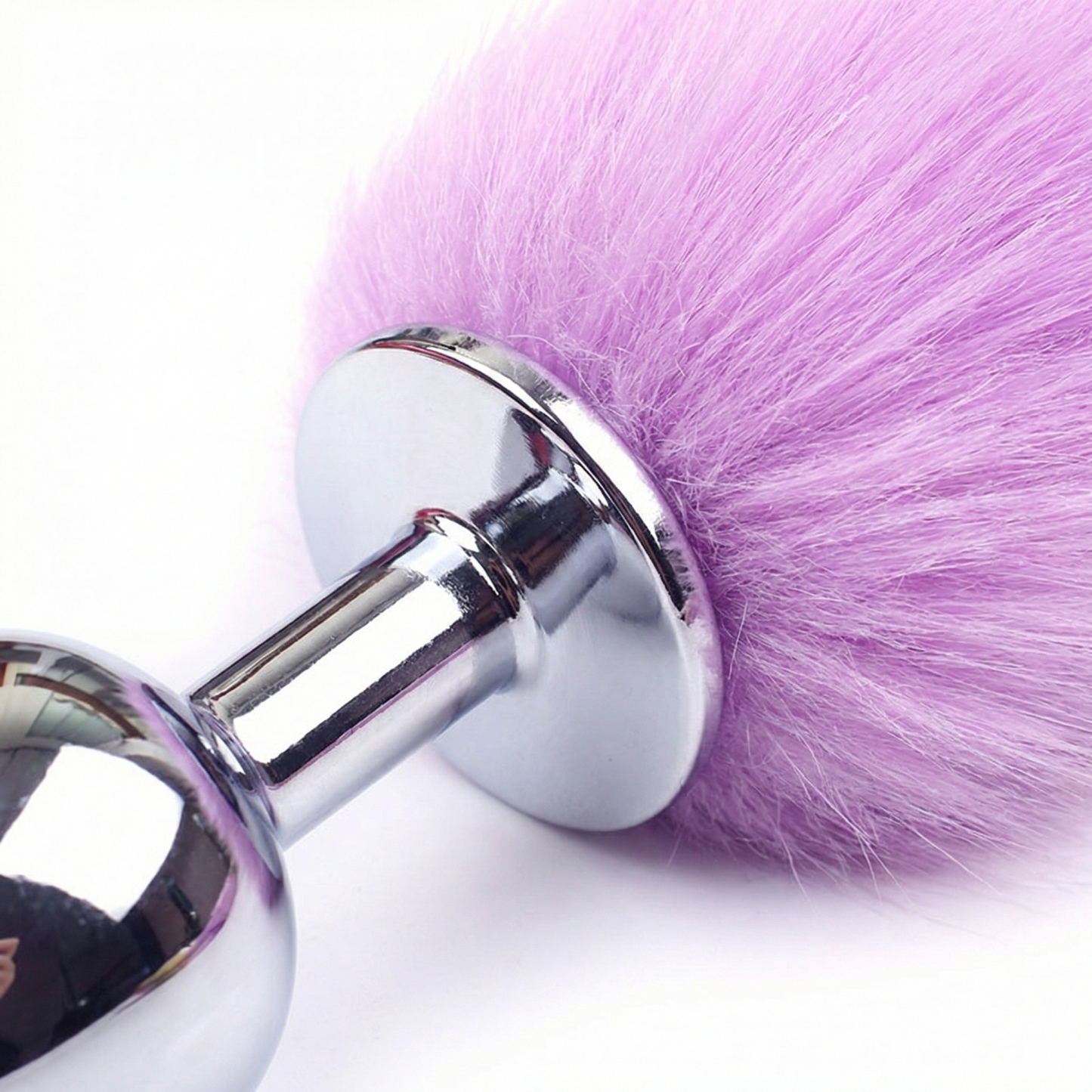 Purple Fox Tail Butt Plug • 18.1 Inch Tail - image 2
