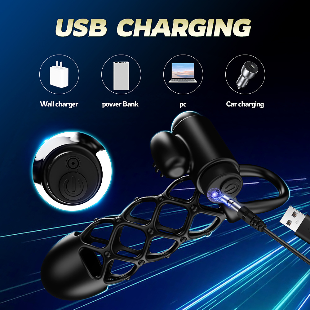 5'' Adjustable 10-Mode Vibrating Penis Sleeve - image 8