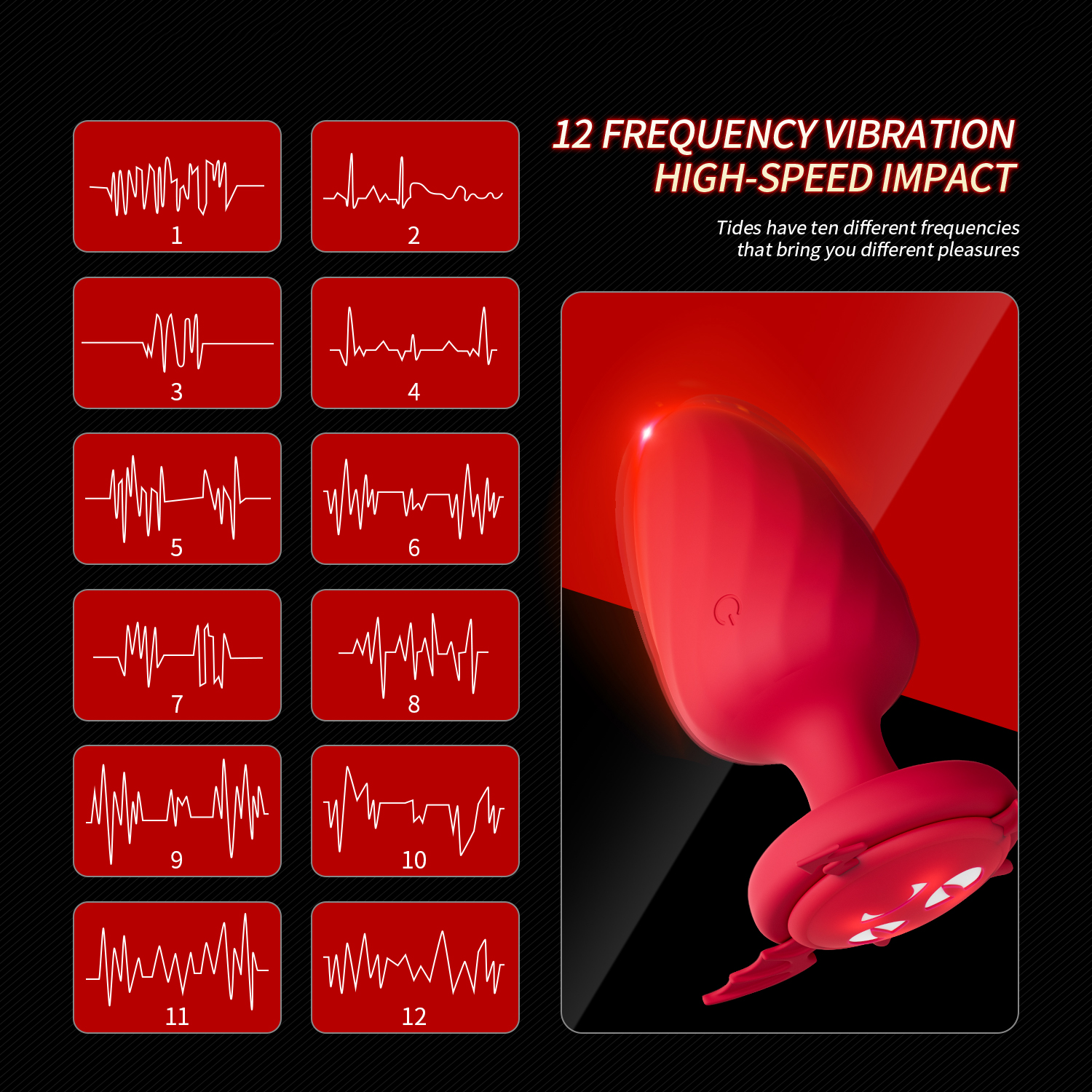 Nebula Remote Control Light Up Anal Butt Plug-WeLovePlugs