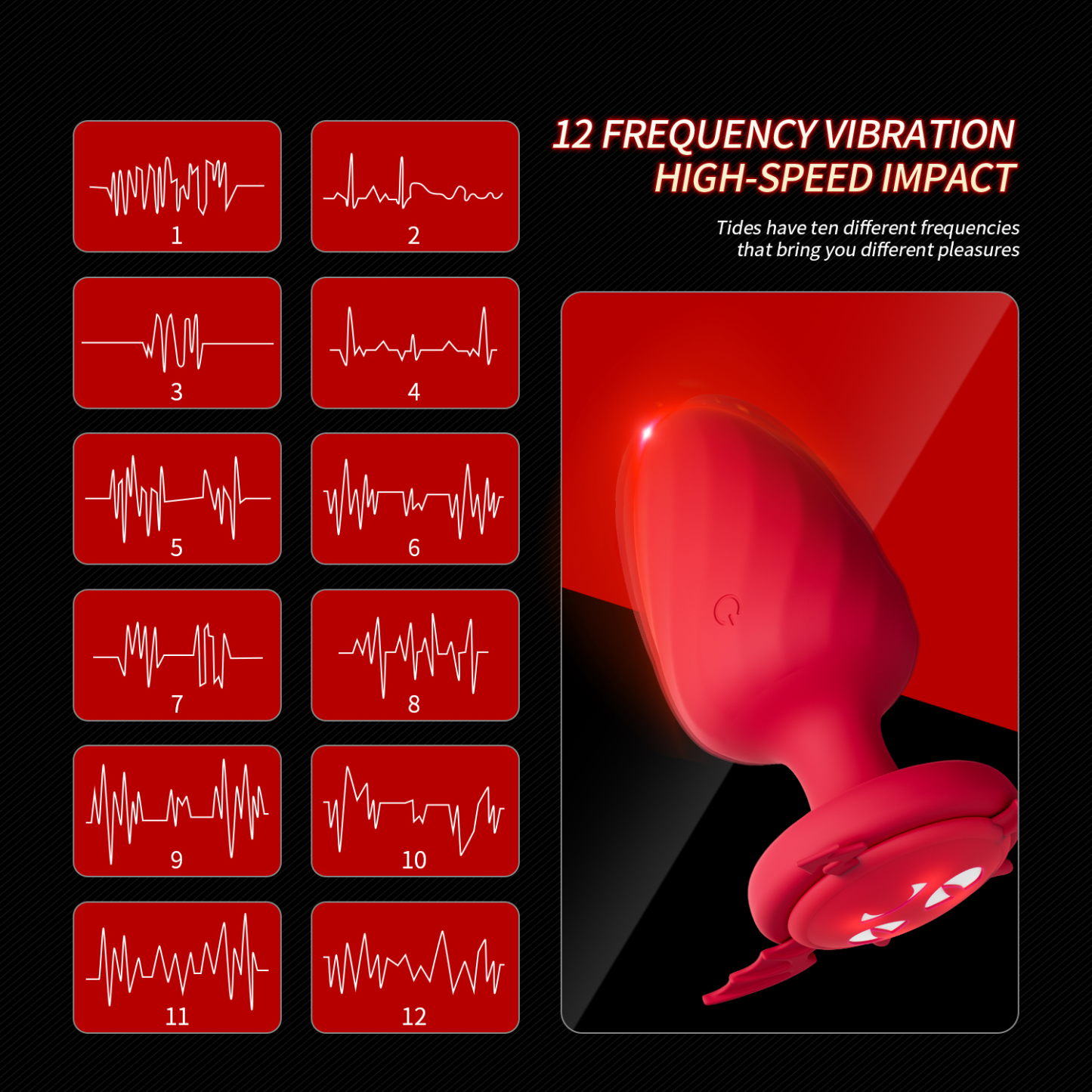 Nebula Remote Control Light Up Anal Butt Plug-WeLovePlugs