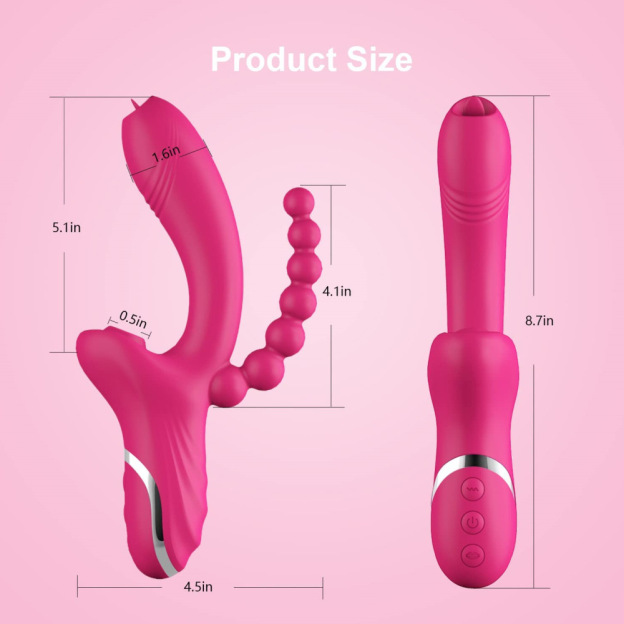 G Spot Pearl Dual Beaded Rabbit Vibrator Wand-WeLovePlugs