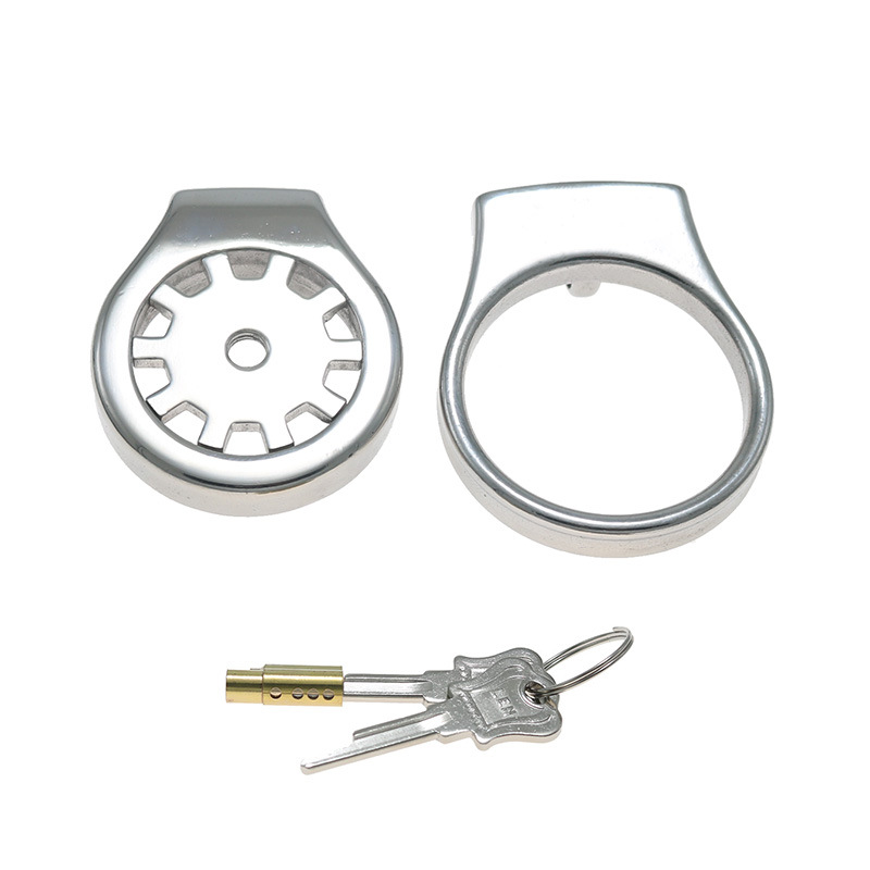 Thickened Stainless Steel Chastity Cage with 11.8-Inch Catheter – 4 Ring Sizes-WeLovePlugs