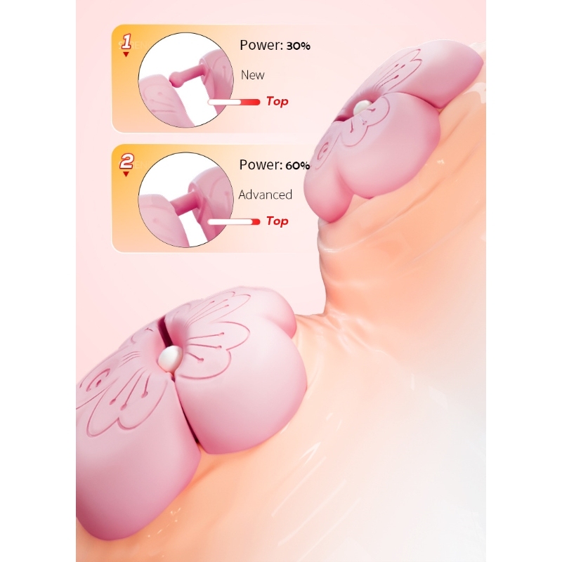 BloomVibe Petal Nipple Clamps Vibrator