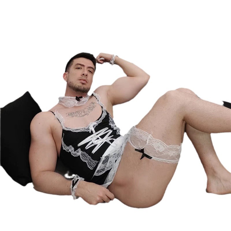 Men's Sissy Maid Dress Lingerie-WeLovePlugs