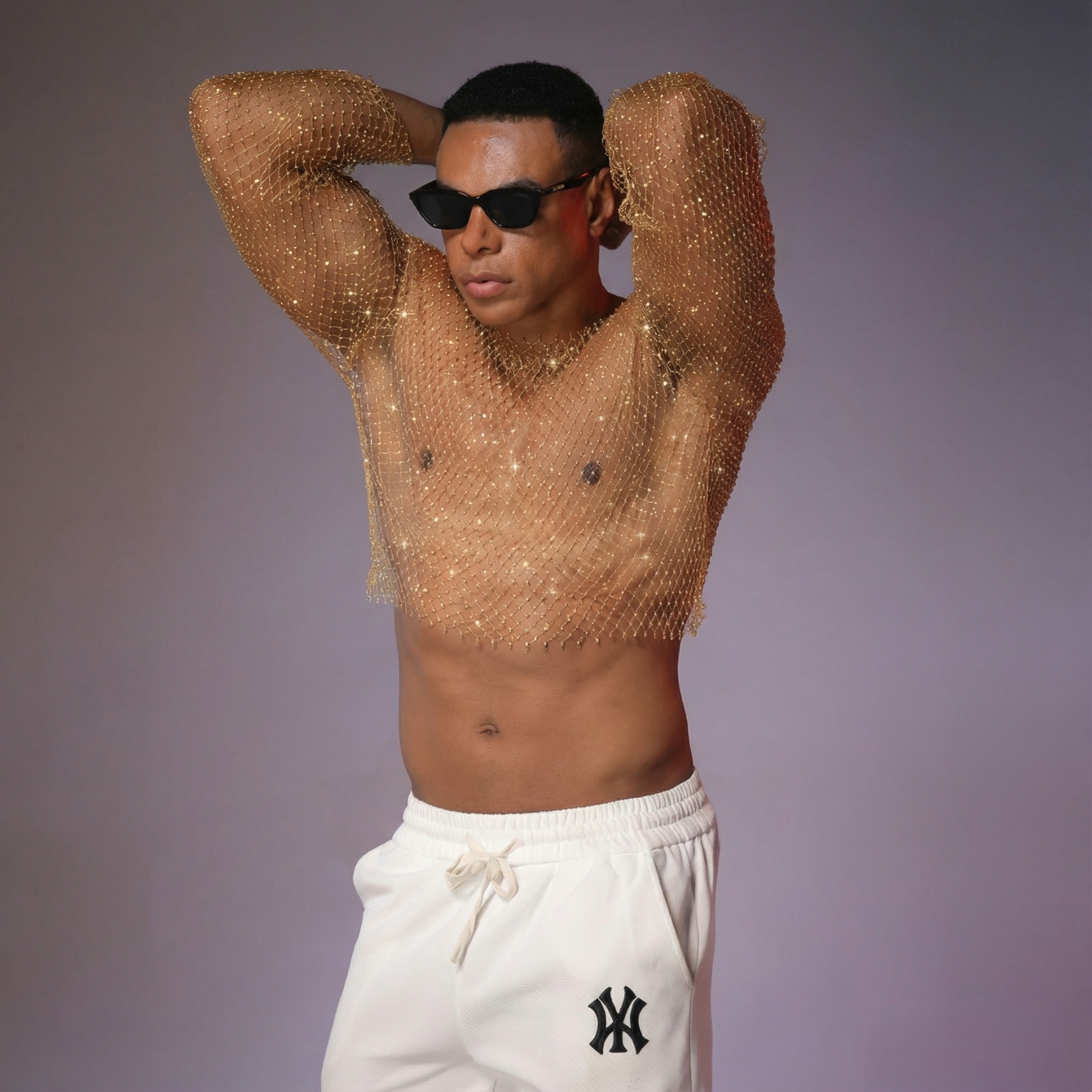 Starluxe Mesh Sparkle Top – Style A - image 3