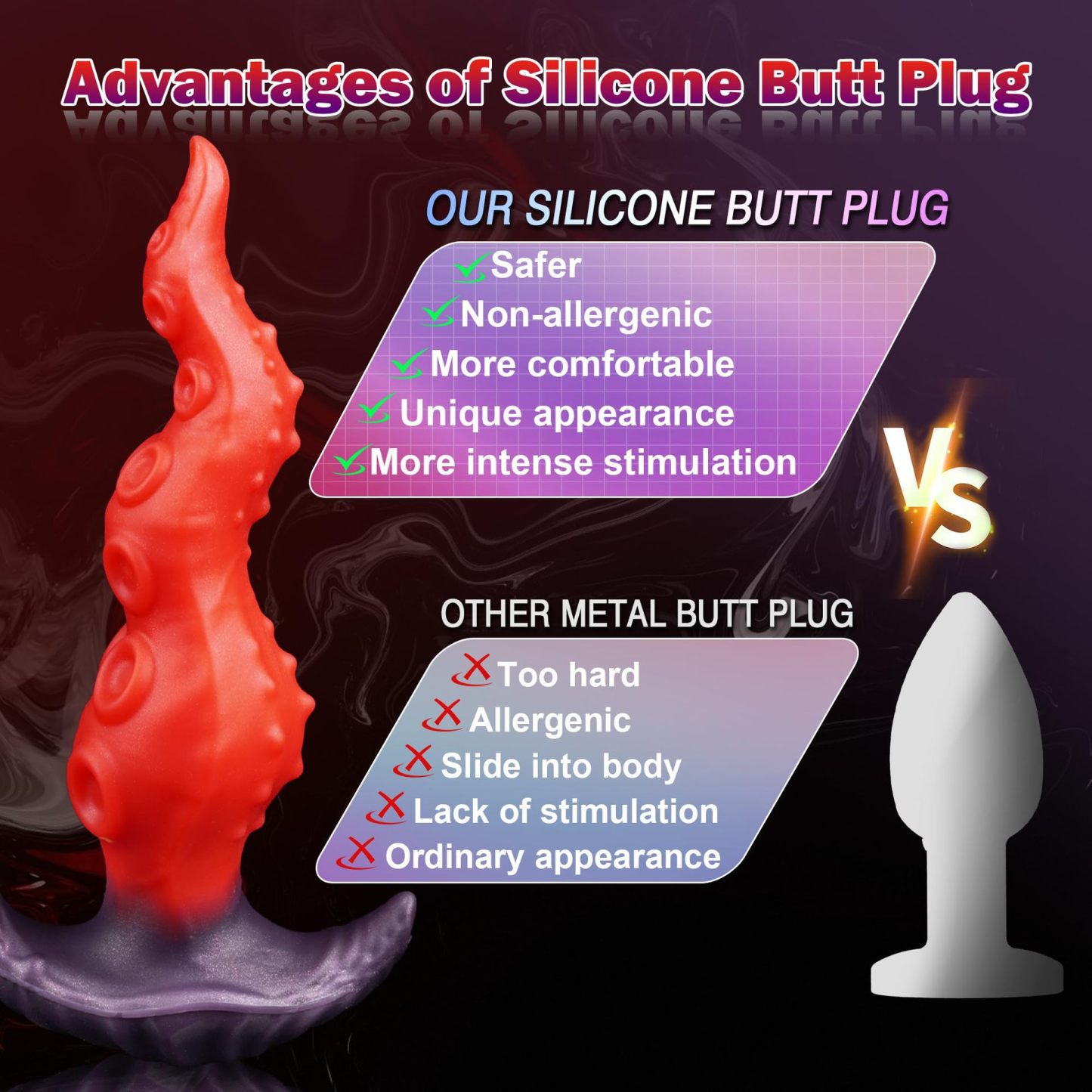 Kraken Tentacle Silicone Butt Plug - image 2