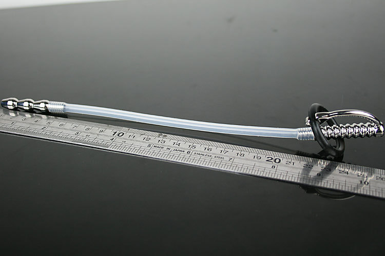 Urethral Sound with Silicone Catheter Tube  -WeLovePlugs