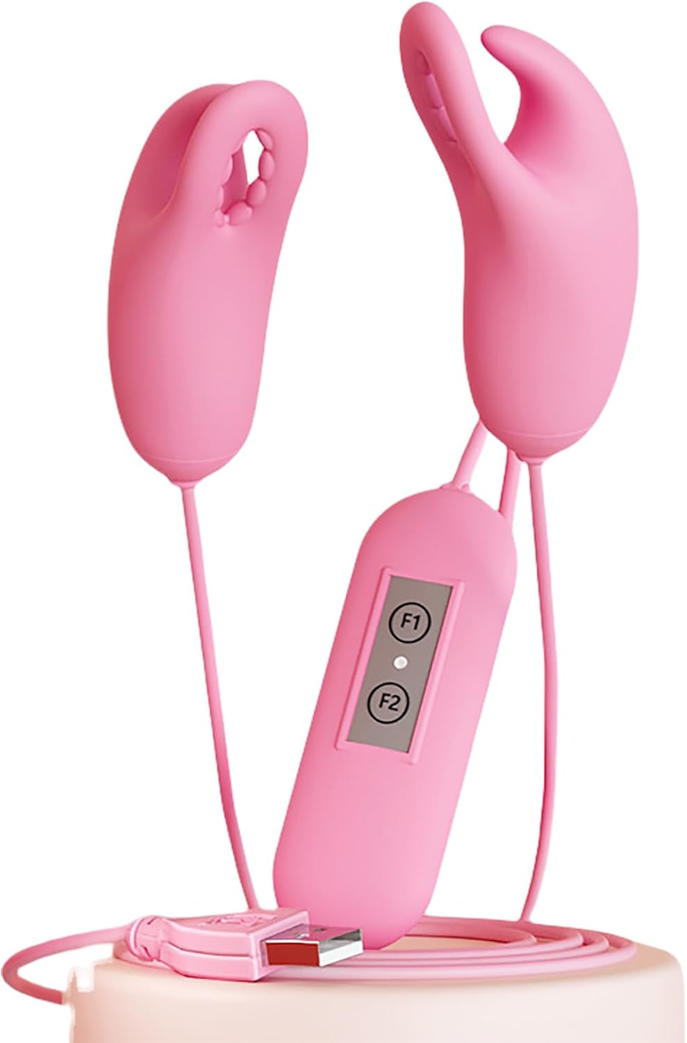 Ten-Speed Vibrating Puppy Nipple Clips-WeLovePlugs