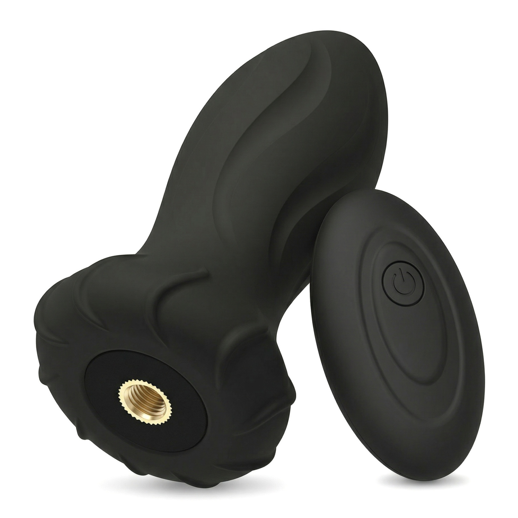 Remote Control Spiral Texture Vibrating Anal Massager - image 9