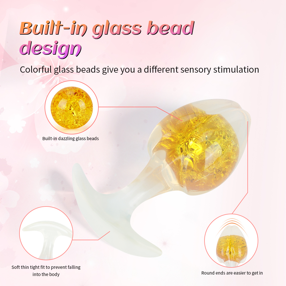 Crystal Vault Glass-Embedded Silicone Plug