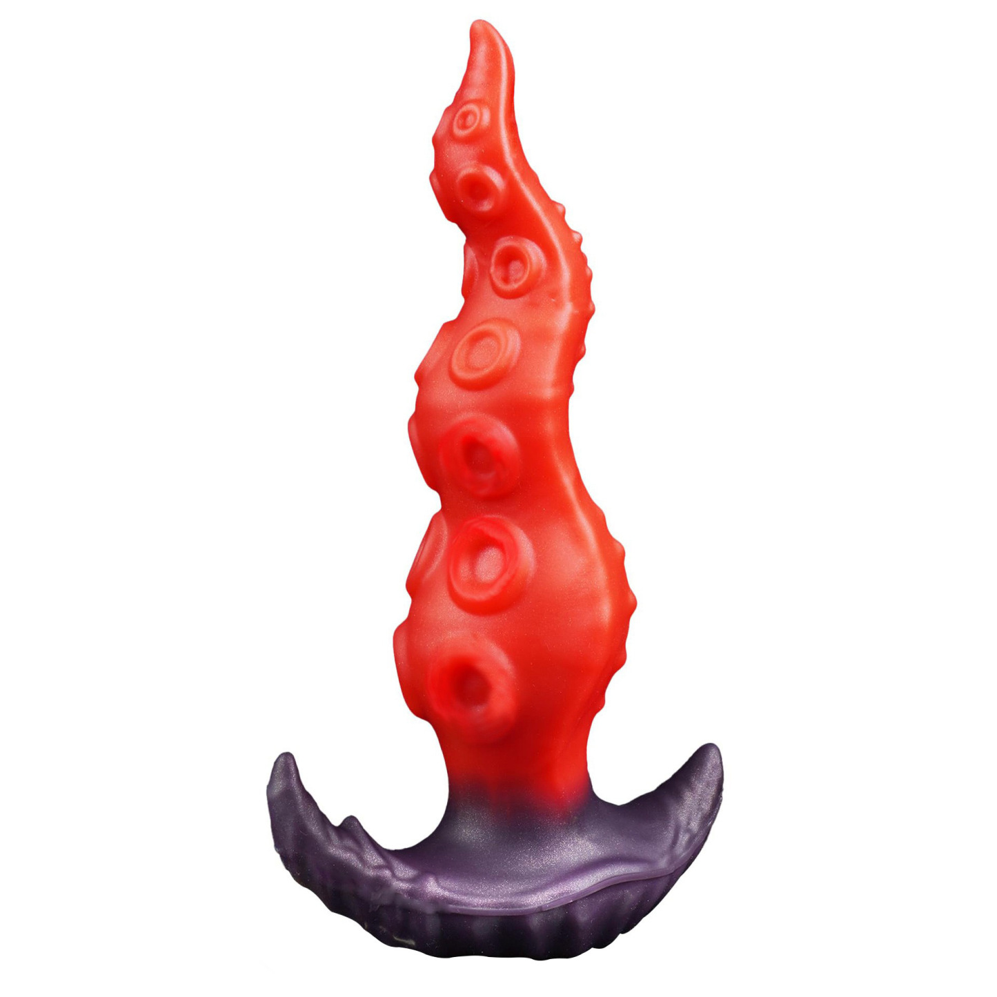 Kraken Tentacle Silicone Butt Plug - Red - image 4